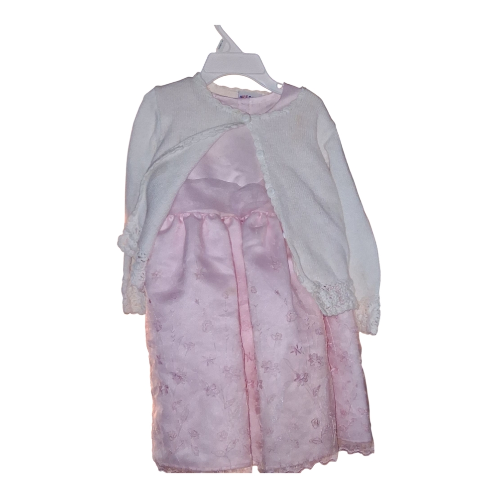 Pretty In Pink Toddldr Dress With Swester
